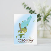 Colonsay Inner Hebrides of Scotland旅行ポスター ポストカード (スタンド正面)