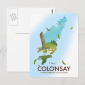 Colonsay Inner Hebrides of Scotland旅行ポスター ポストカード (正面/裏面)