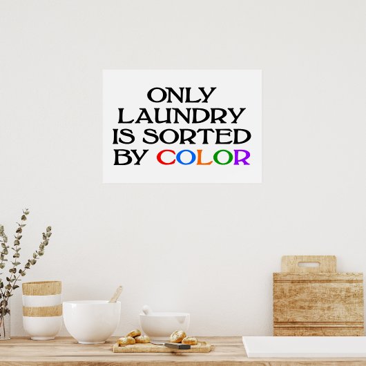 COLORポスターでソートされるランドリーのみ ポスター (キッチン)