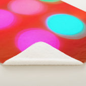 Color Abstract Blurred red background bokeh lighti シェルパブランケット (3/4)