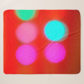 Color Abstract Blurred red background bokeh lighti シェルパブランケット (正面(横))