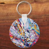 Color Abstract Splatters キーホルダー (裏面)