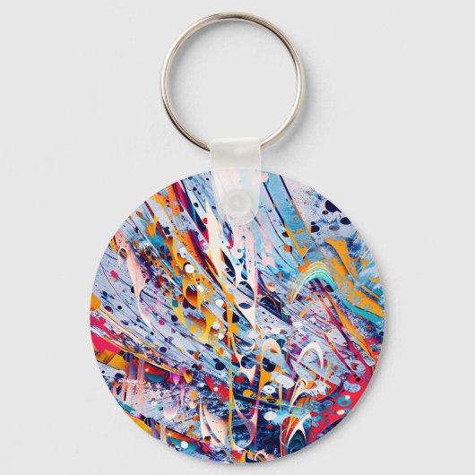 Color Abstract Splatters キーホルダー (裏面)