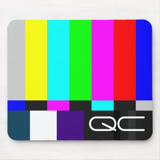 Color_Bars_1280x1024、QC マウスパッド (正面)