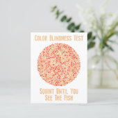 Color Blind T Shirt - Color おもしろい Blindness Test (スタンド正面)
