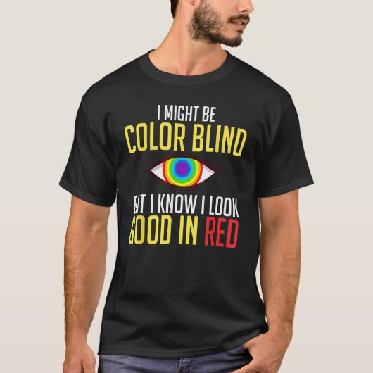 Color Blind Test  Glasses Visions Tシャツ (正面)