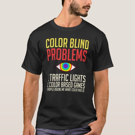 Color Blind Test  Glasses Visions Tシャツ (正面)