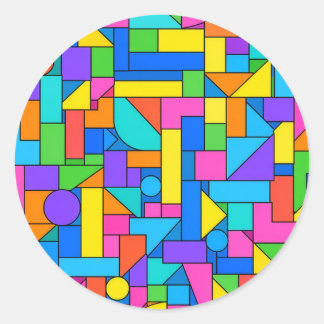 Color Block Disorder ラウンドシール