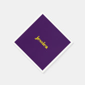 Color block minimalist custom name  スタンダードカクテルナプキン (角)