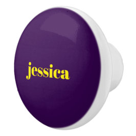 Color block minimalist custom name  セラミックノブ