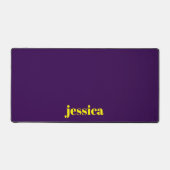 Color block minimalist custom name  デスクマット (正面)