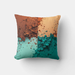 Color Blocks Throw Pillow クッション