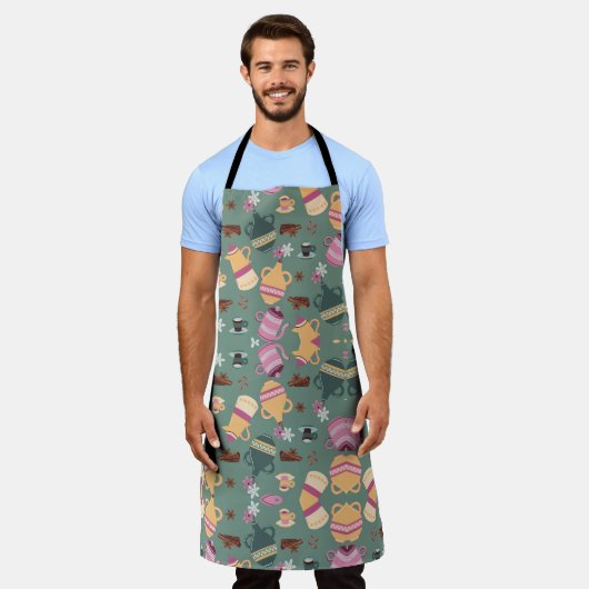 Color Bloom Apron エプロン (着用した状態)