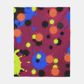 Color Bomb Pattern フリースブランケット (正面)