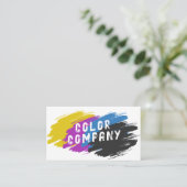 Color Brush Splash - Printing Services 名刺 (スタンド正面)