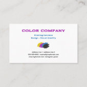 Color Brush Splash - Printing Services 名刺 (裏面)