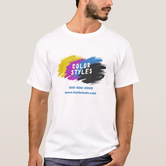 Color Brush Splash Tシャツ (正面)