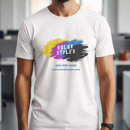 Color Brush Splash Tシャツ