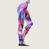 Color Burst Abstract Leggings レギンス (右)