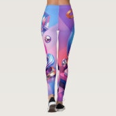 Color Burst Abstract Leggings レギンス (裏面)