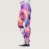 Color Burst Abstract Leggings レギンス (左)