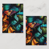 Color Burst–Butterflies in Motion ノートカード (正面/裏面)