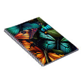 Color Burst – Butterflies in Motion ノートブック (右側)