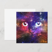 Color Burst Galaxy Cat  招待状 (正面/裏面)