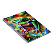 Color burst Jungle Frog Notebook ノートブック (右側)