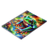 Color burst Jungle Frog Notebook ノートブック (左側)