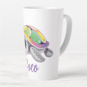 Color Burst Sea Turtle カフェラテマグ (右アングル)