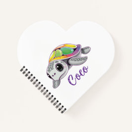 Color Burst Sea Turtle ノートブック