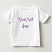 Color Burst Sea Turtle ベビーTシャツ (裏面)