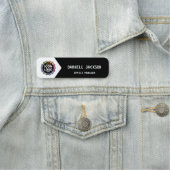Color Business Logo Black White Classic Chevron ID 名札 (インサイチュ)