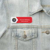 Color Business Logo Red White Employee ID 名札 (インサイチュ)