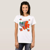 color cartoon fish family tシャツ (正面フル)