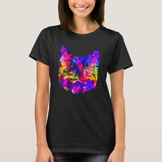Color Cat ユニーク Pnについて Tシャツ (正面)