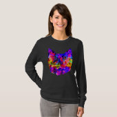 Color Cat ユニーク Pnについて Tシャツ (正面フル)