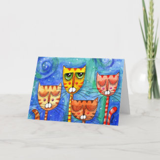 Color Cats - Greeting Card カード