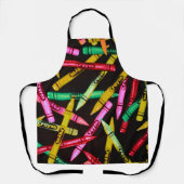 Color Crayon Elementary School Teacher Mug エプロン (正面)