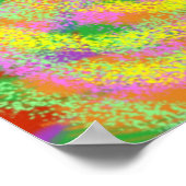 Color Everywhere抽象芸術デジタルアート ポスター (角)