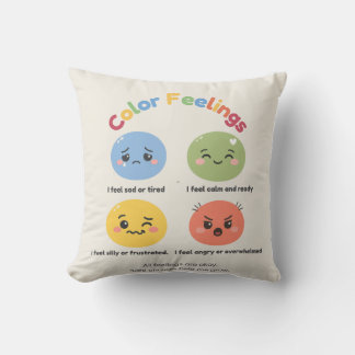 Color Feelings Pillow™ – 子供向けの感情表現 クッション