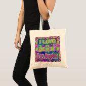 Color Fest: "I LOVEロサンゼルス"バッグ トートバッグ (正面(商品))