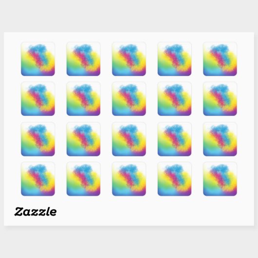 color flash スクエアシール (シート)