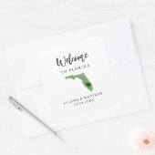 Color Floridaの歓迎結婚バッグまたはボックス スクエアシール (封筒)