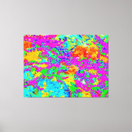 Color Flow Mosaic キャンバスプリント (正面)