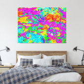 Color Flow Mosaic キャンバスプリント (インサイチュ (寝室))