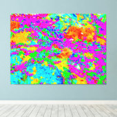 Color Flow Mosaic キャンバスプリント (インサイチュ (ウッドフロア))