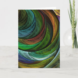 Color Glory Modern Abstract Art Pattern Elegant カード