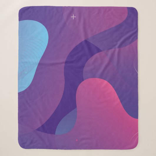 Color gradient background design. Abstract geometr シェルパブランケット (正面)